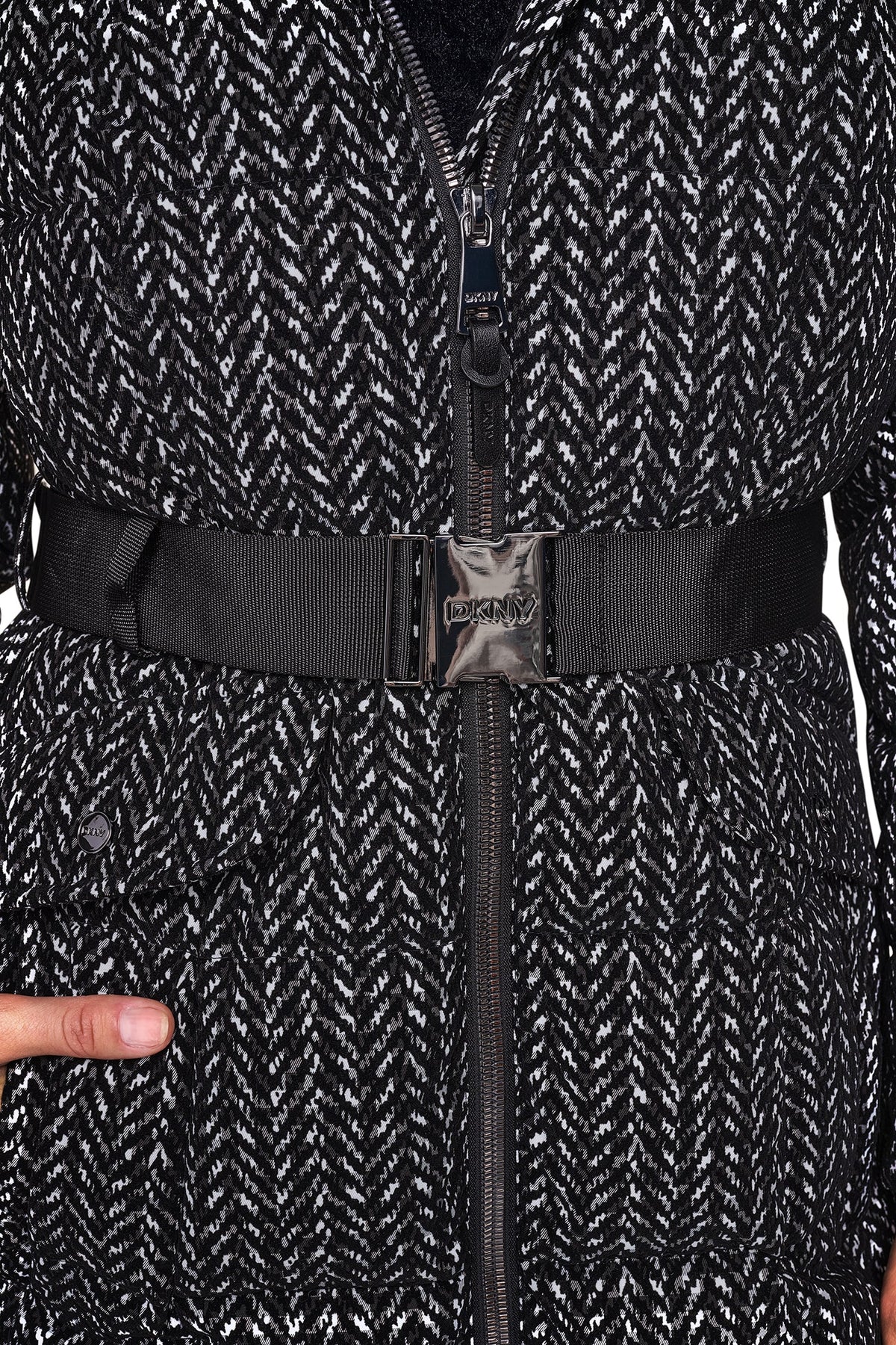 MAXI PUFFER WITH BELT - Vapor | DKNY