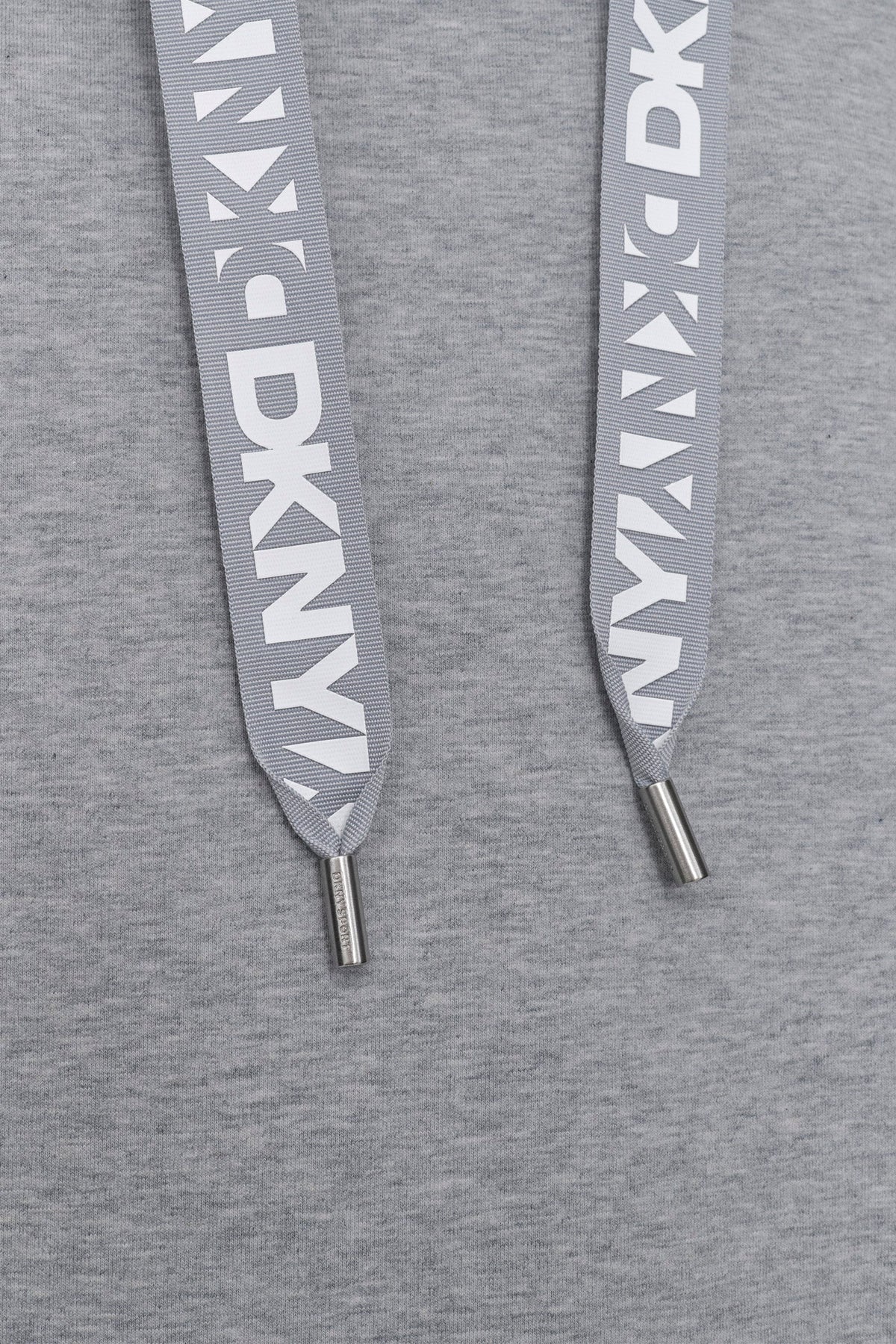 TWO TONE LOGO DRAWCORD SNEAKER DRESS - Pearl Grey Heather | DKNY