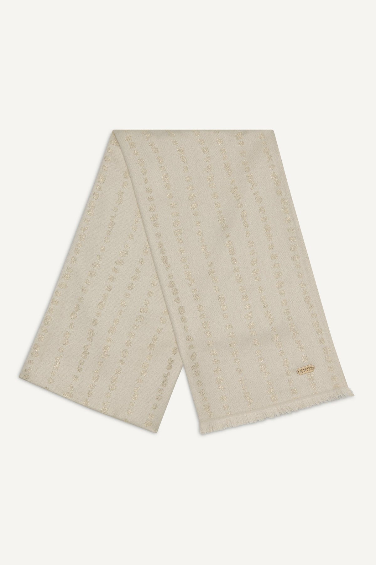 MODERN DOT METALLIC WRAP - Ivory | DKNY