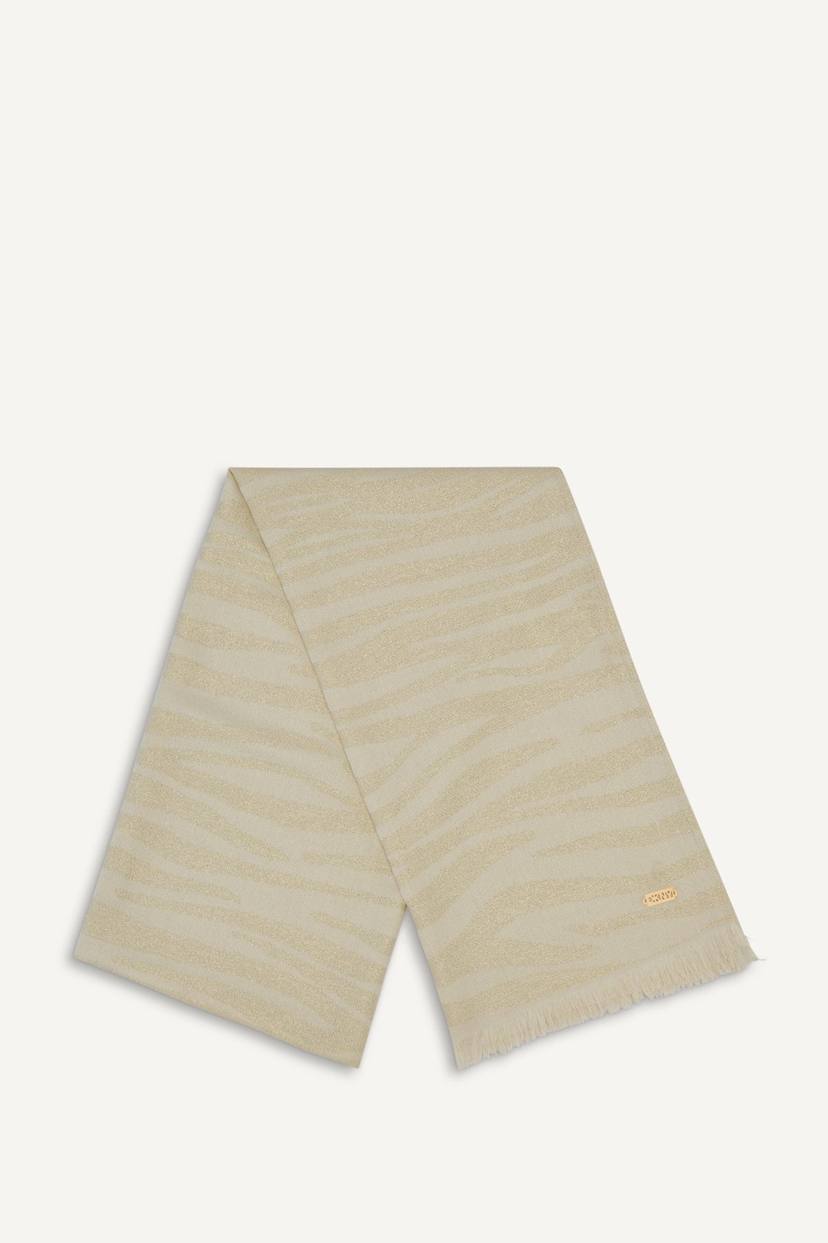 METALLIC ZEBRA WRAP - IVORY | DKNY