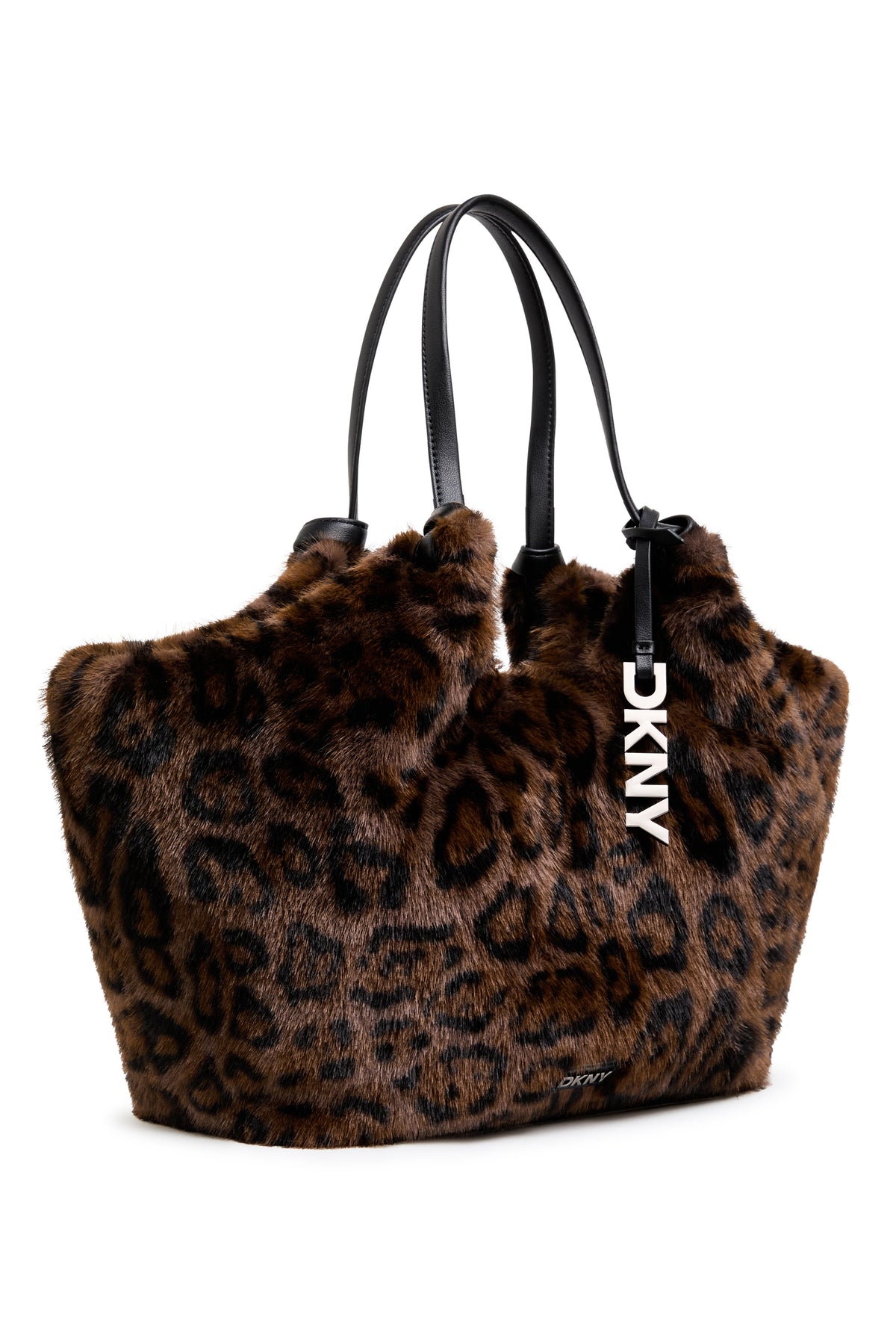 PAULA MEDIUM FAUX FUR TOTE - LEOPARD | DKNY