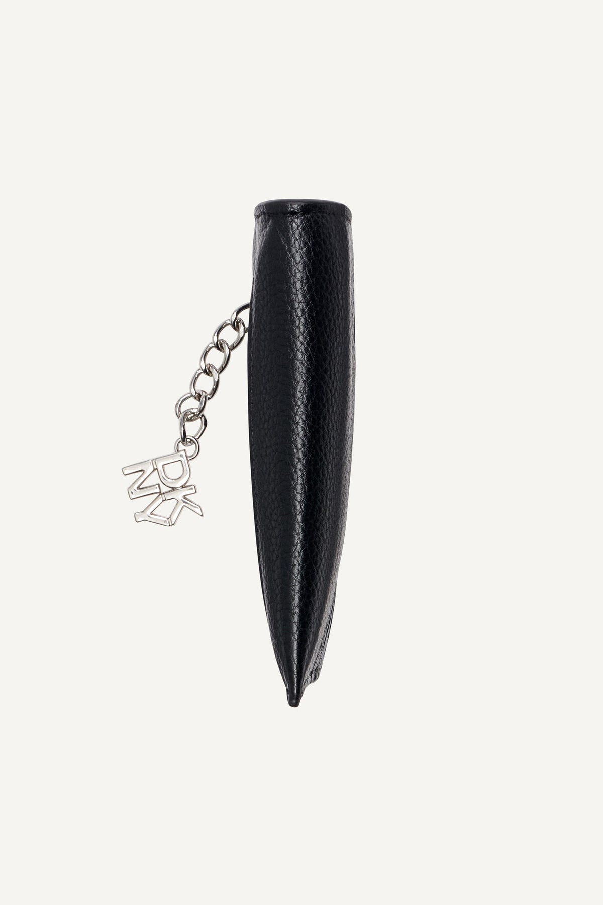 SARAH TOP ZIP CARD HOLDER - Black/Silver | DKNY