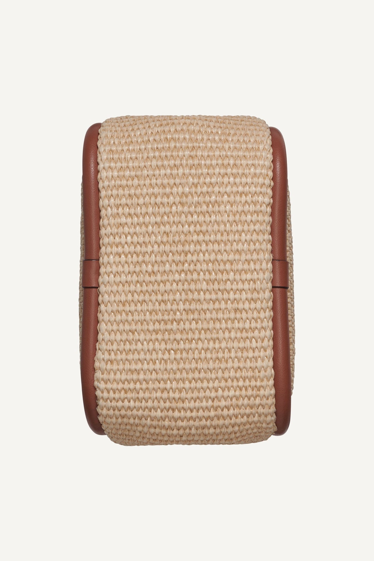 CAPRI WOVEN HOBO CROSSBODY BAG - Natural/Saddle | DKNY