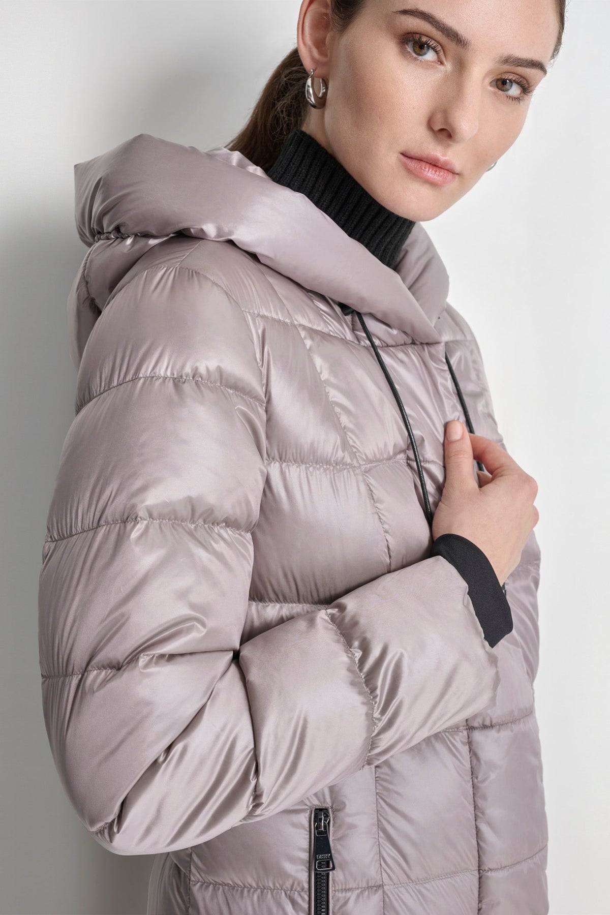 DOWN FILLED LONG PUFFER - THISTLE | DKNY