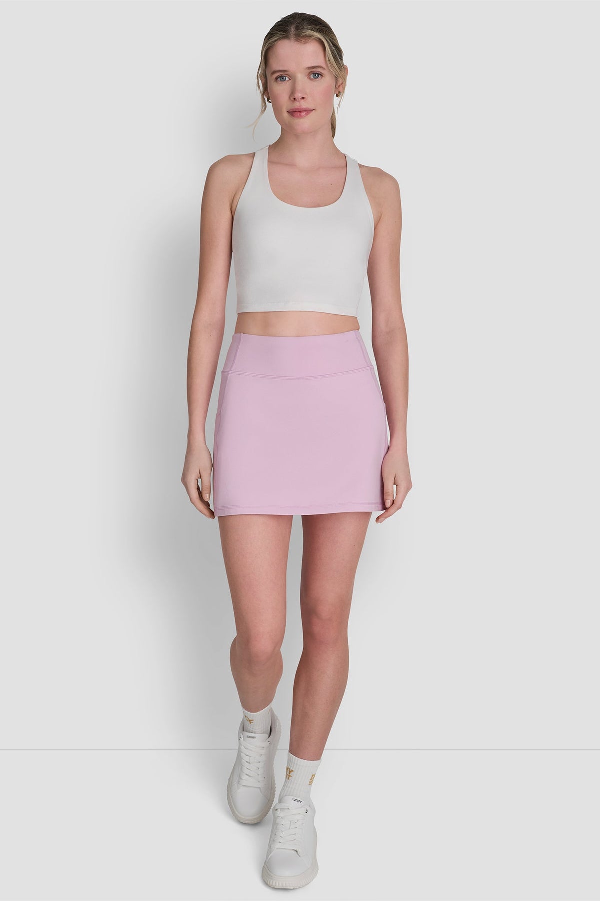 EXTRA HIGH-RISE BALANCE COMPRESSION SKORT - Pink Lavender | DKNY