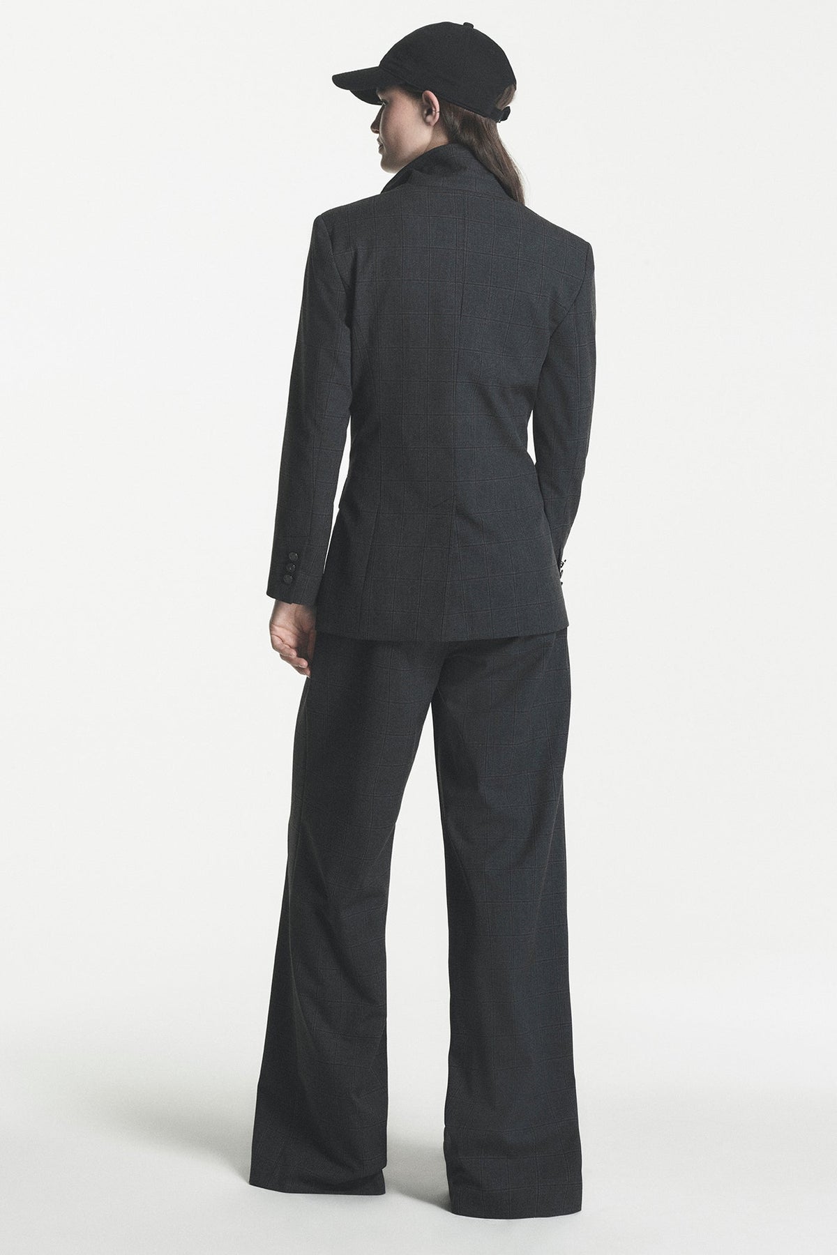 ONE BUTTON BLAZER - Asphalt Combo | DKNY