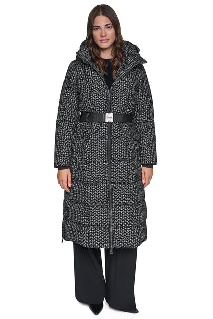 MAXI PUFFER WITH BELT - Vapor | DKNY