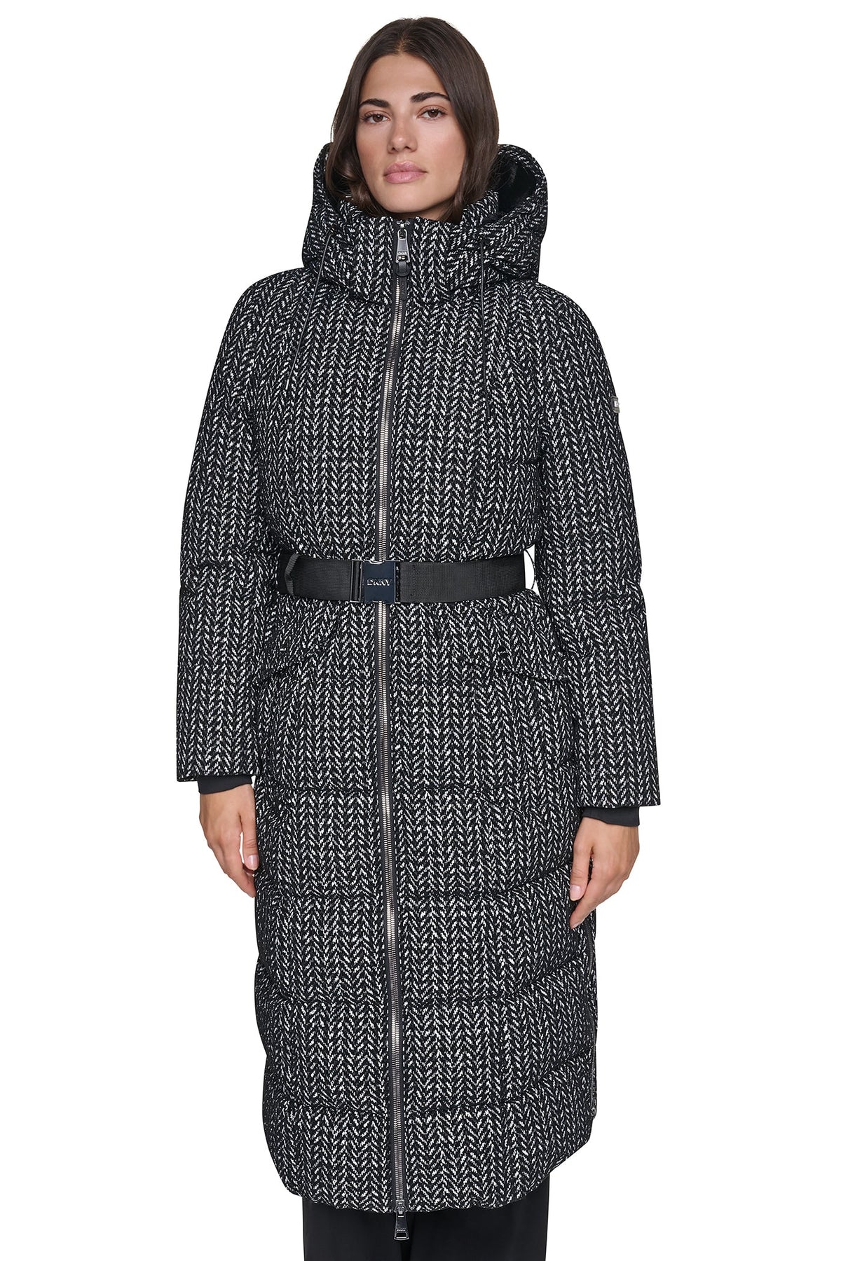 MAXI PUFFER WITH BELT - Vapor | DKNY