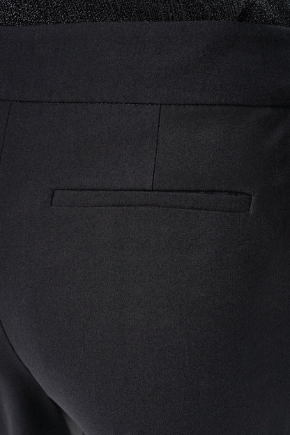 BELTED WIDE LEG TROUSER - Black | DKNY