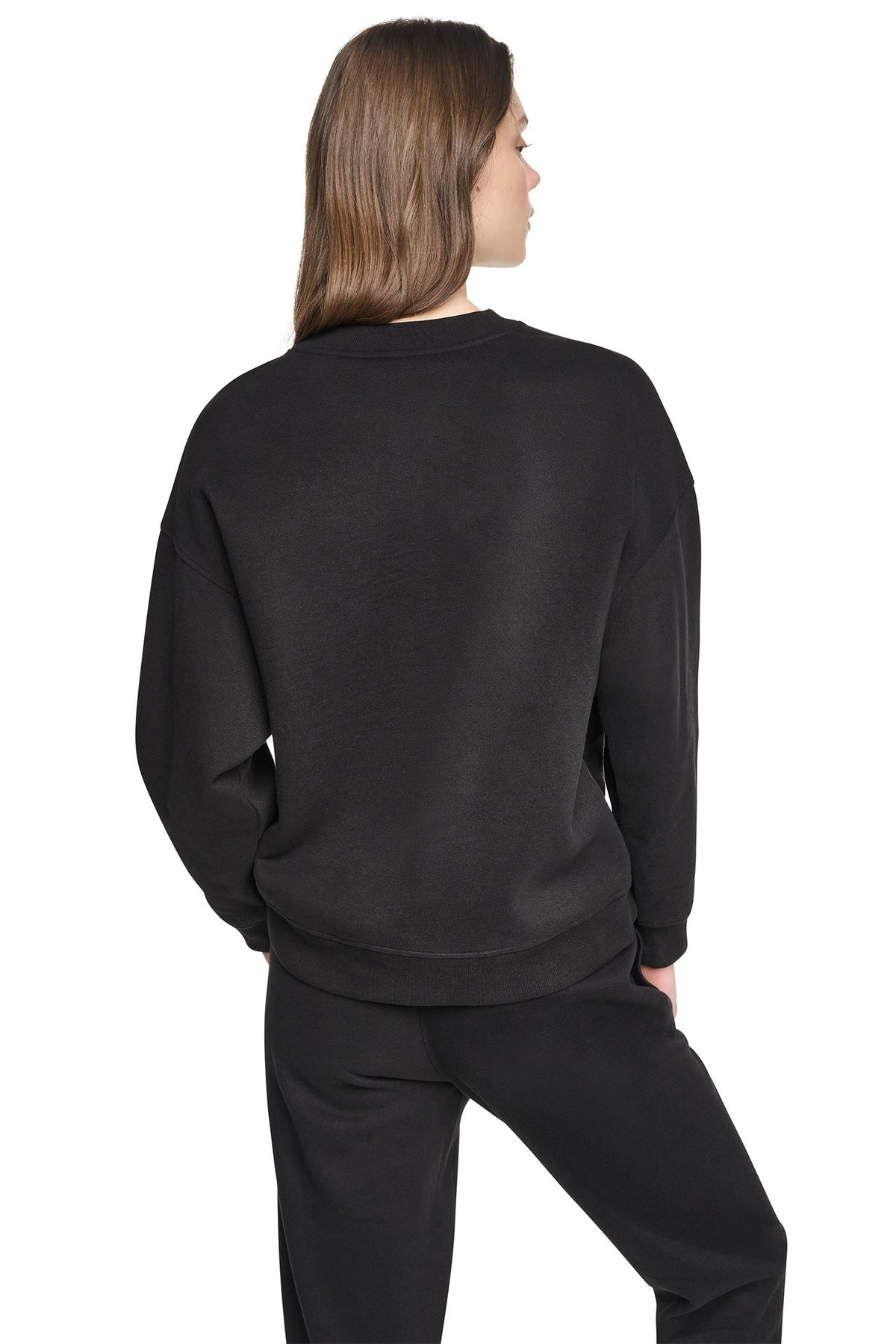 ANIMAL PRINT LOGO SWEATSHIRT - Black | DKNY