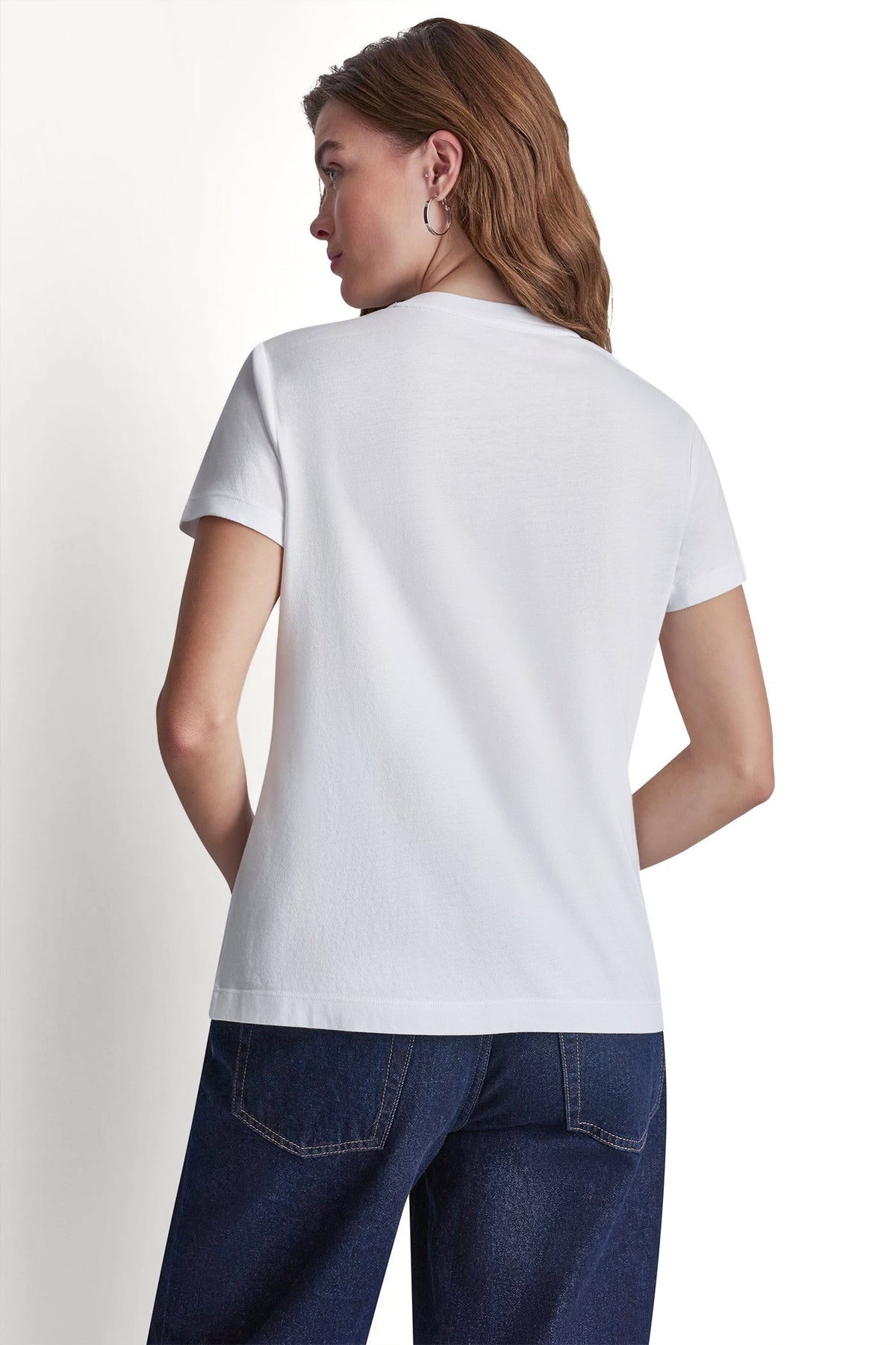 DKNY JEANS STACKED RHINESTONE DOME TEE - Black | DKNY