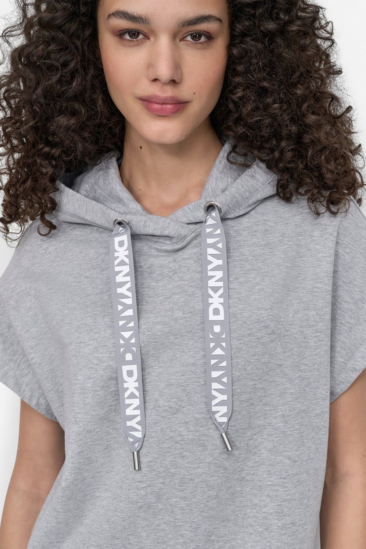 TWO TONE LOGO DRAWCORD SNEAKER DRESS - Black | DKNY