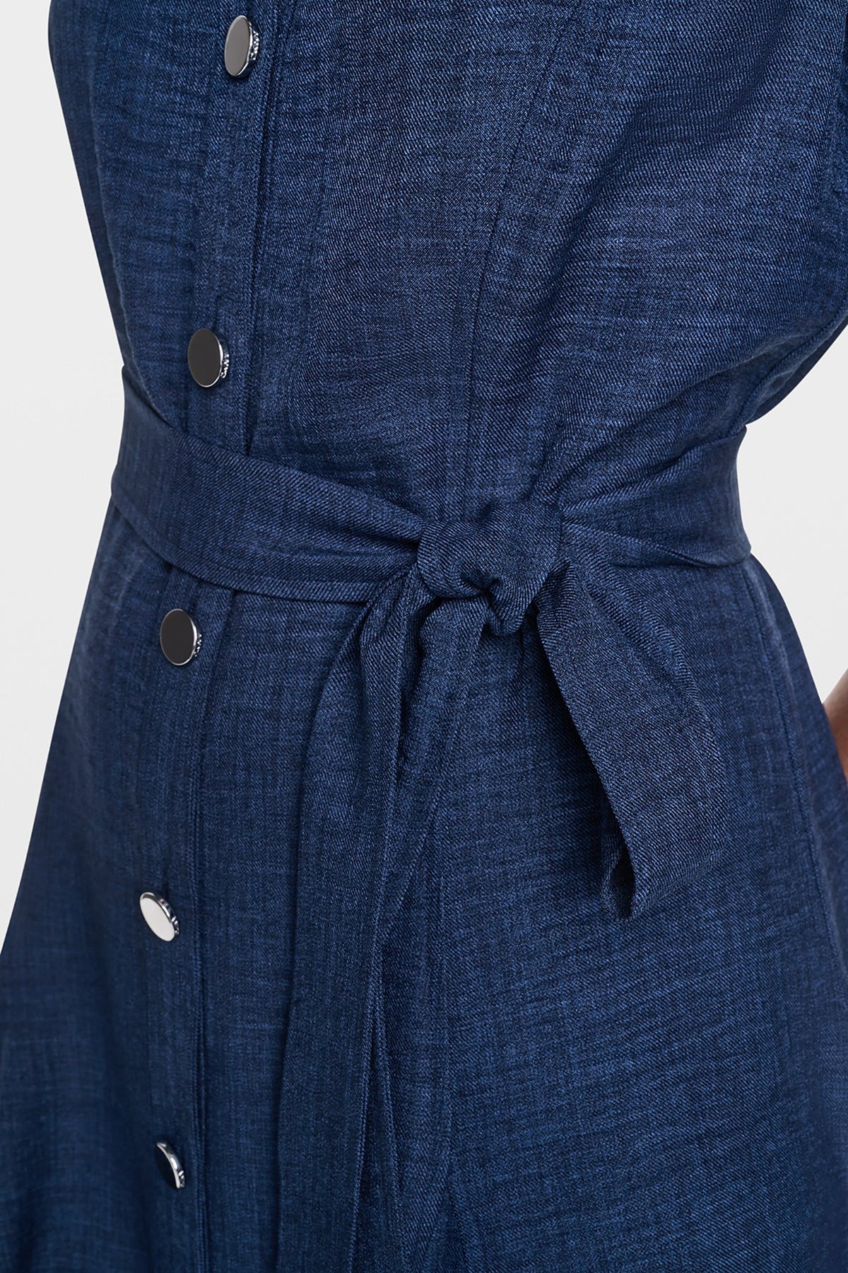 MIDI A-LINE SHIRT DRESS - Indigo | DKNY