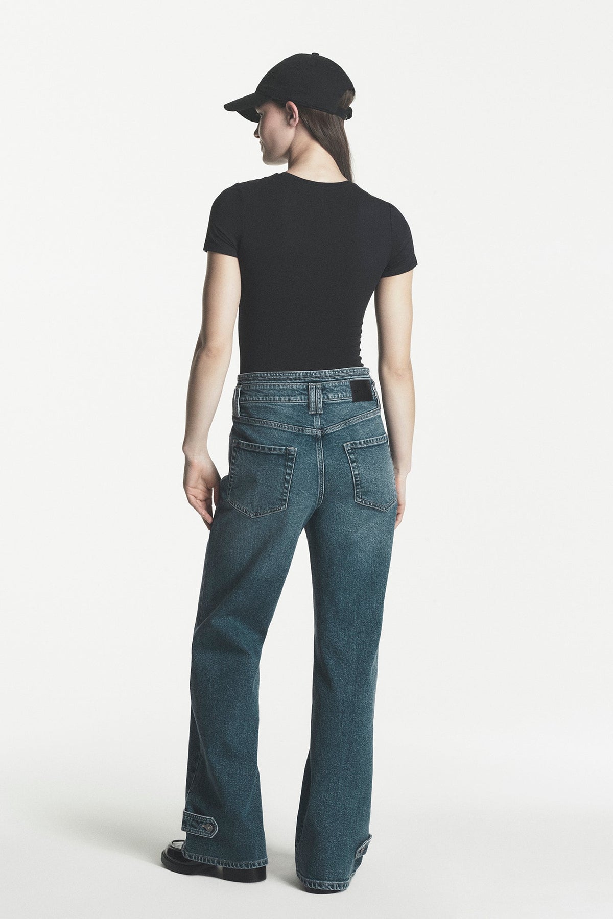 HIGH-RISE WIDE LEG JEAN - Cobble Hill | DKNY