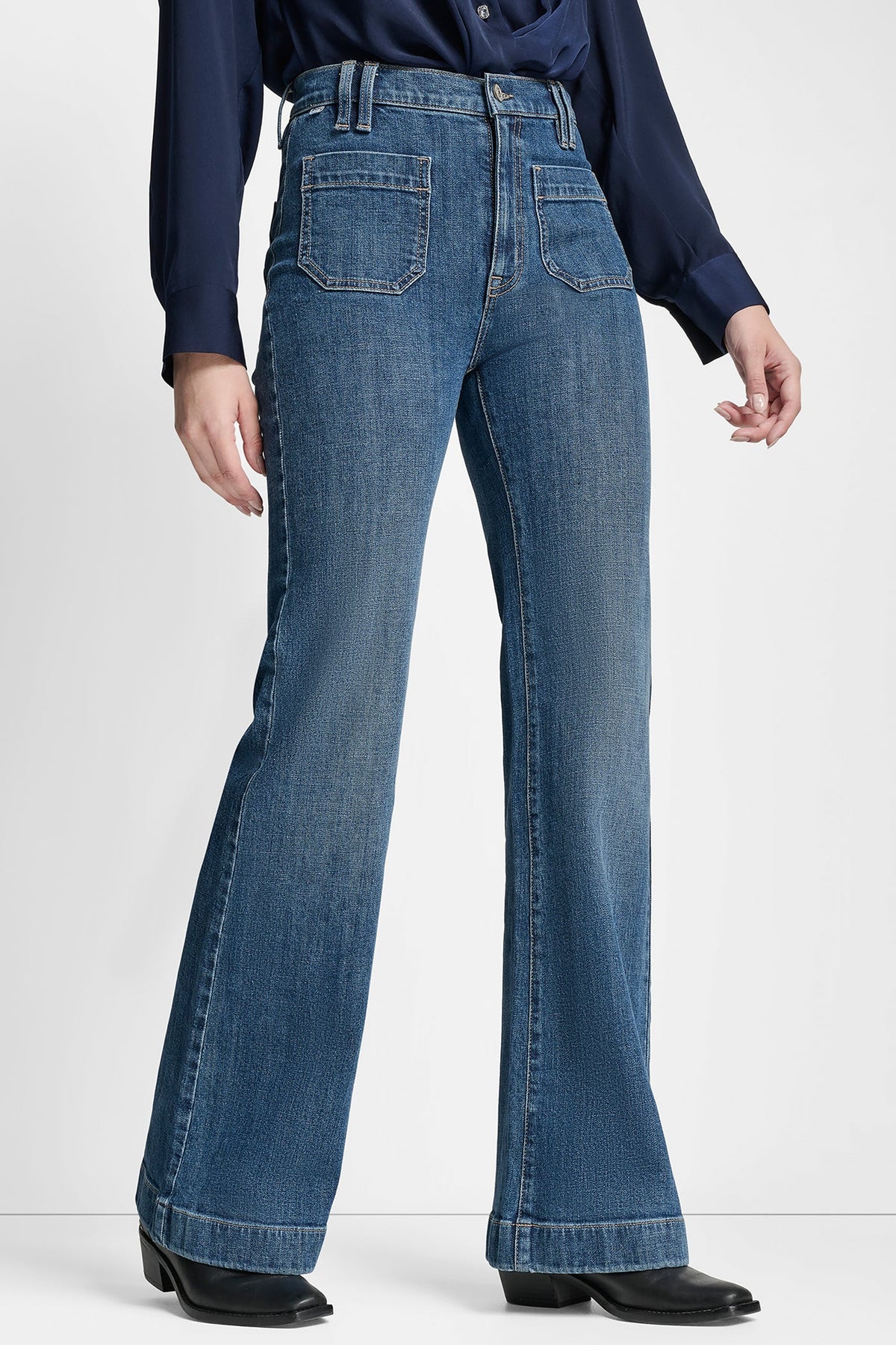 HIGH-RISE FLARE JEAN - HYLAN | DKNY