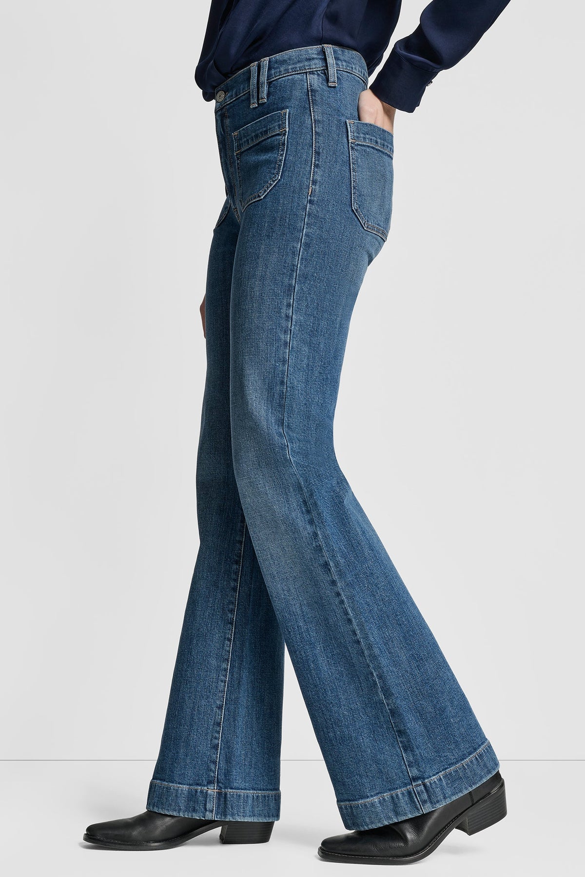 HIGH-RISE FLARE JEAN - HYLAN | DKNY