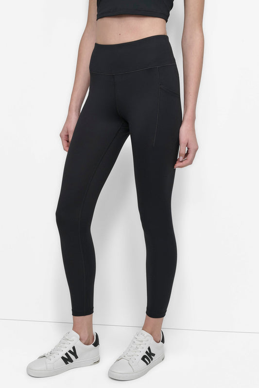 MID-RISE 7/8-LENGTH LEGGING - Black | DKNY