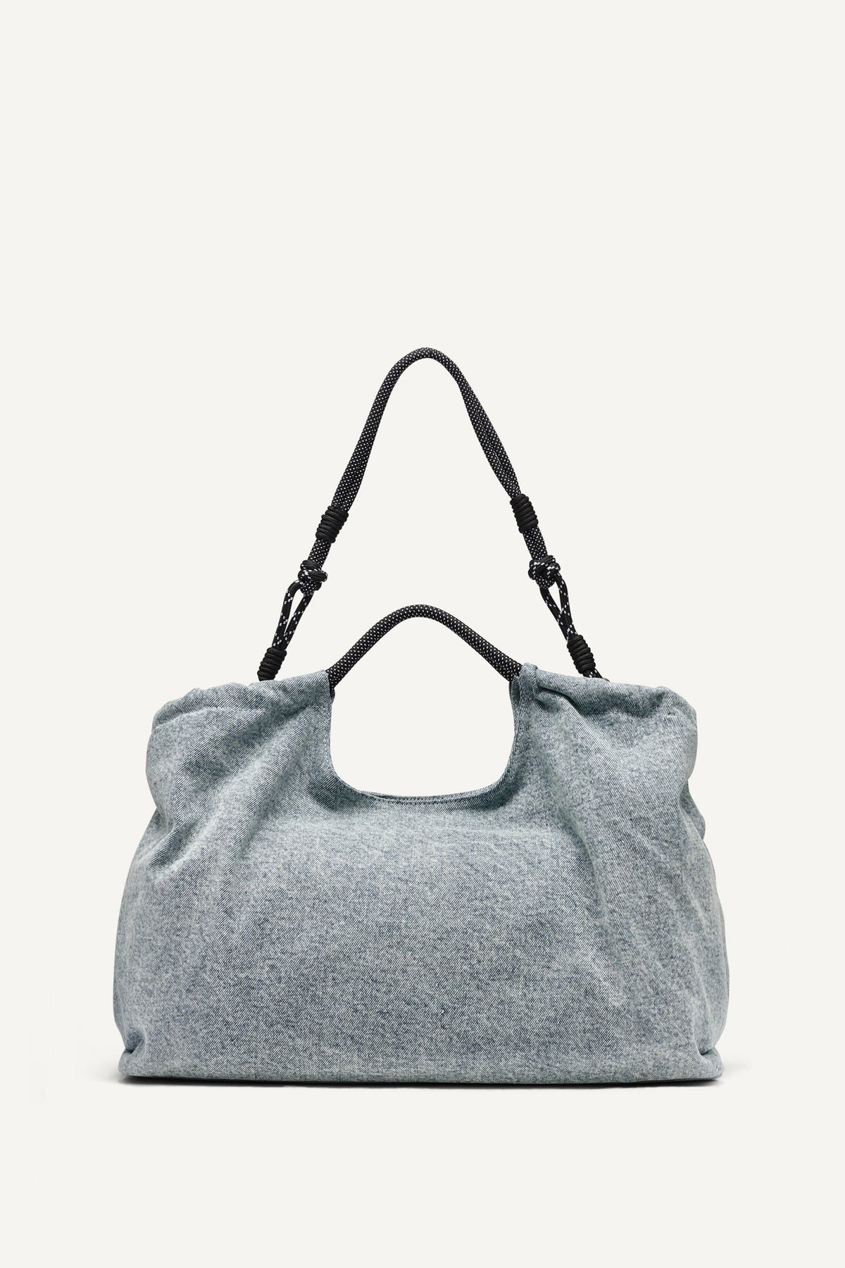 MABEL DENIM LARGE LOGO TOTE - Acid Wash | DKNY
