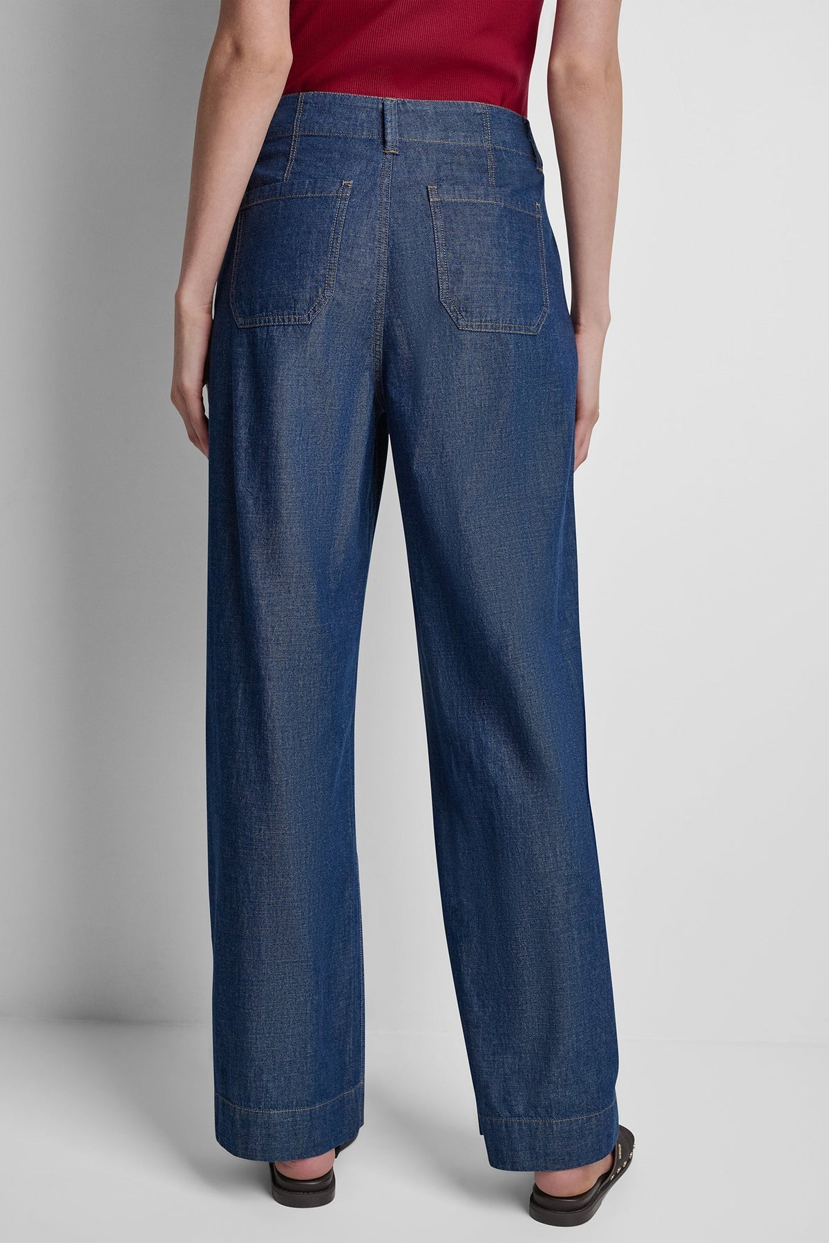 HIGH-RISE STRAIGHT LEG PANT - Crosby Wash | DKNY