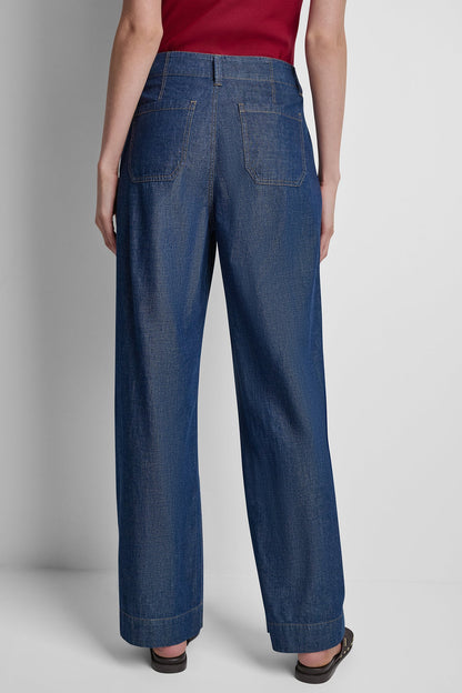 HIGH-RISE STRAIGHT LEG PANT - Crosby Wash | DKNY