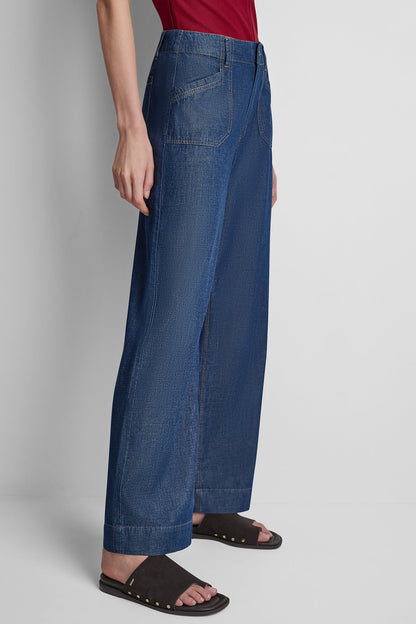 HIGH-RISE STRAIGHT LEG PANT - Crosby Wash | DKNY