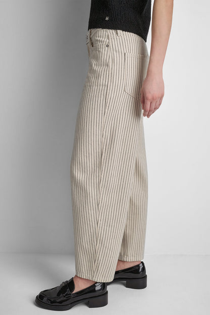 MID-RISE BABY BARREL LEG - Woodsmoke Autumn Stripe | DKNY