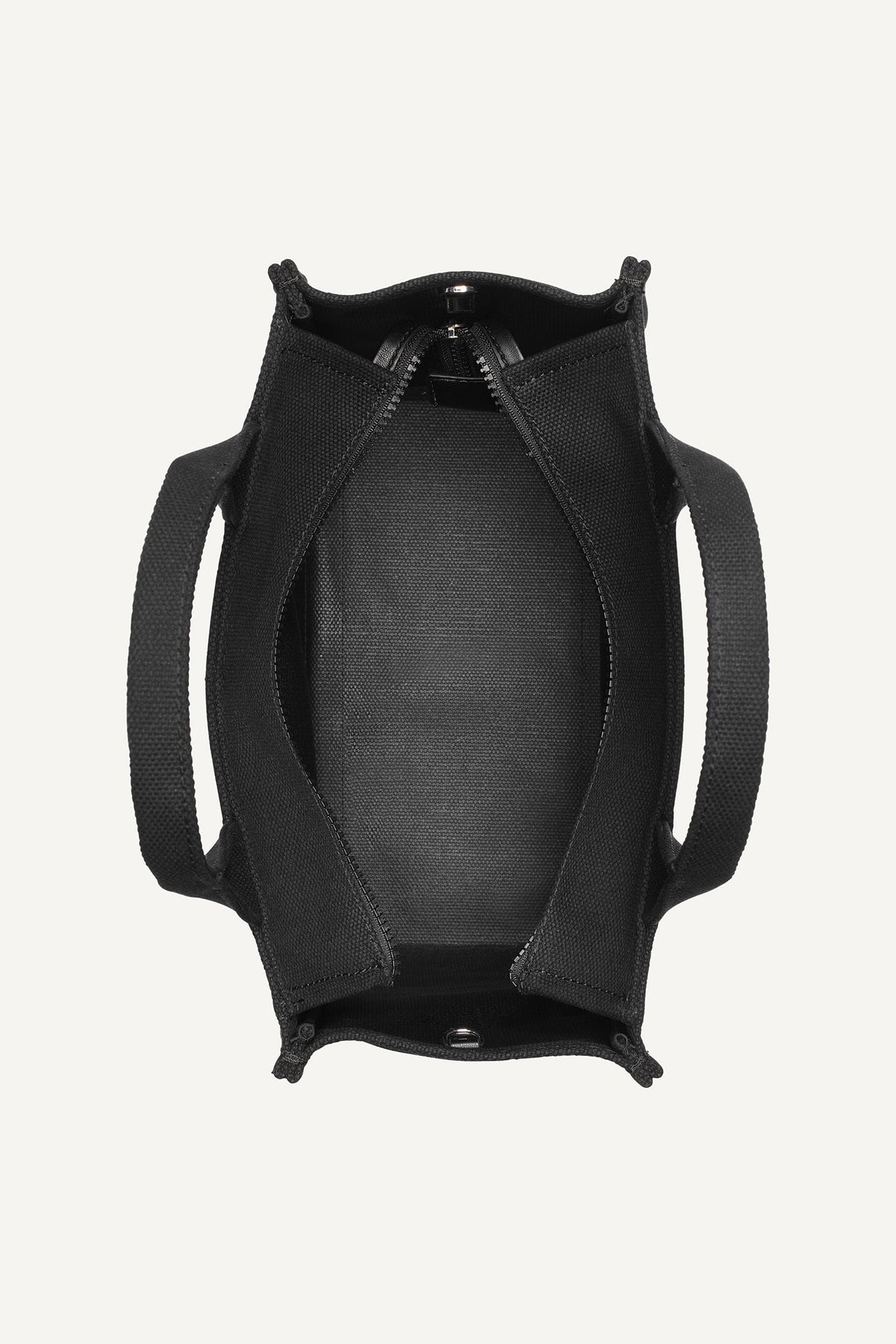 HADLEE CANVAS MEDIUM LOGO TOTE - LIGHT CITY KHAKI/ BLACK | DKNY