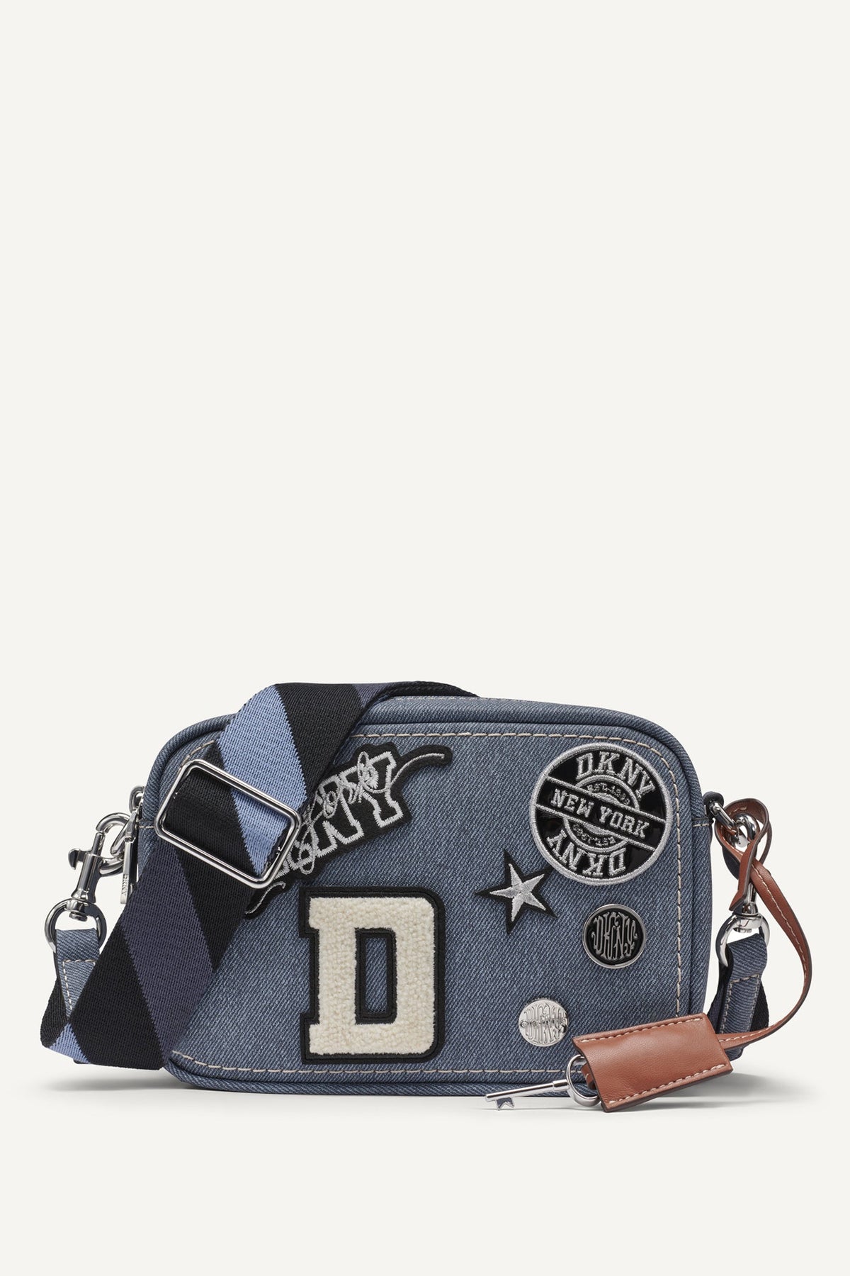 NESSA DENIM CROSSBODY BAG - Denim | DKNY