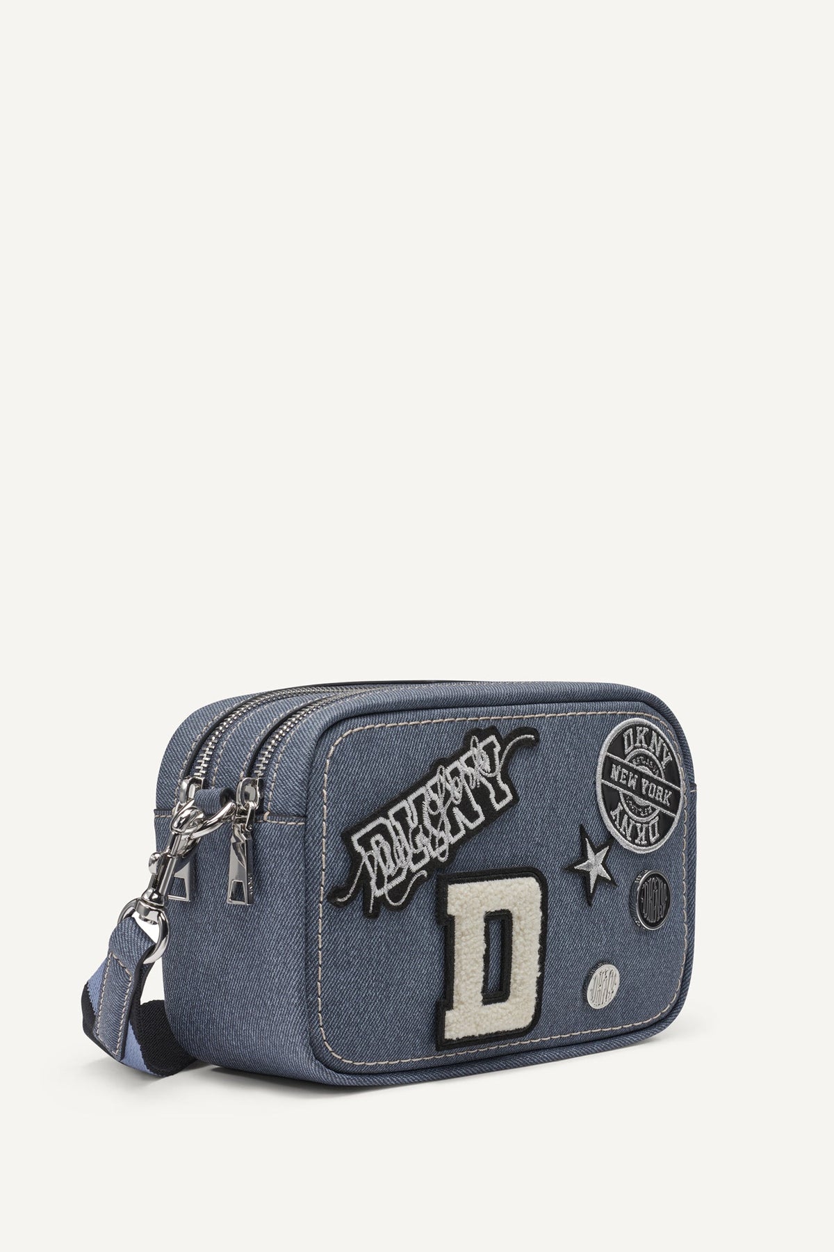 NESSA DENIM CROSSBODY BAG - Denim | DKNY