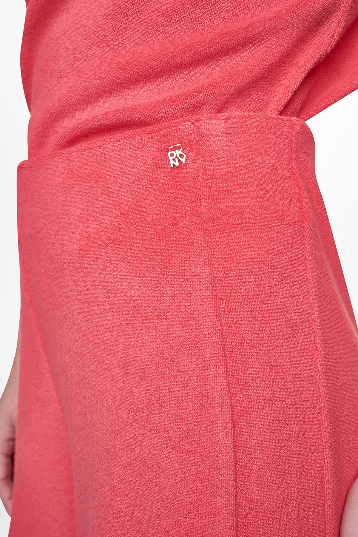 TOWELLING TERRY HIGH RISE WIDE LEG PANT - Punch | DKNY