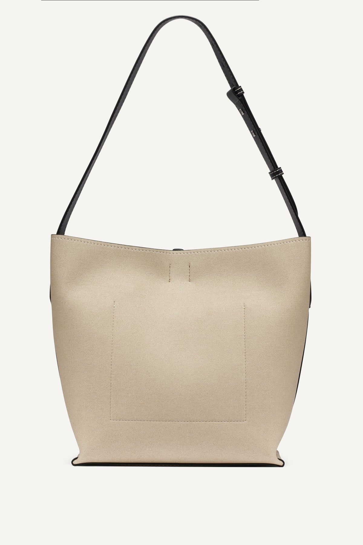 NICOLE LOGO BUCKET BAG - Natural/Black | DKNY