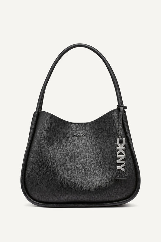 CAPRI LARGE HOBO BAG - Cappuccino | DKNY