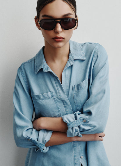 THE LIVE-IN SHIRT - Black | DKNY