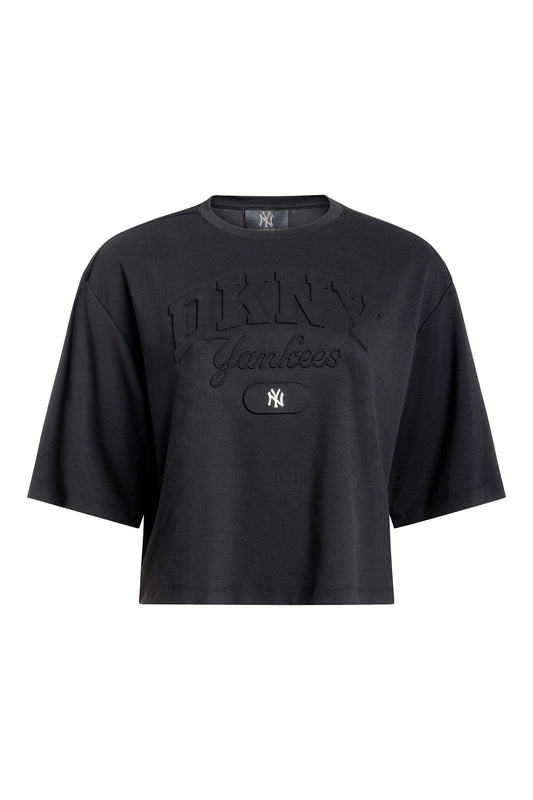 DKNY X YANKEES CROPPED TEE - Black | DKNY