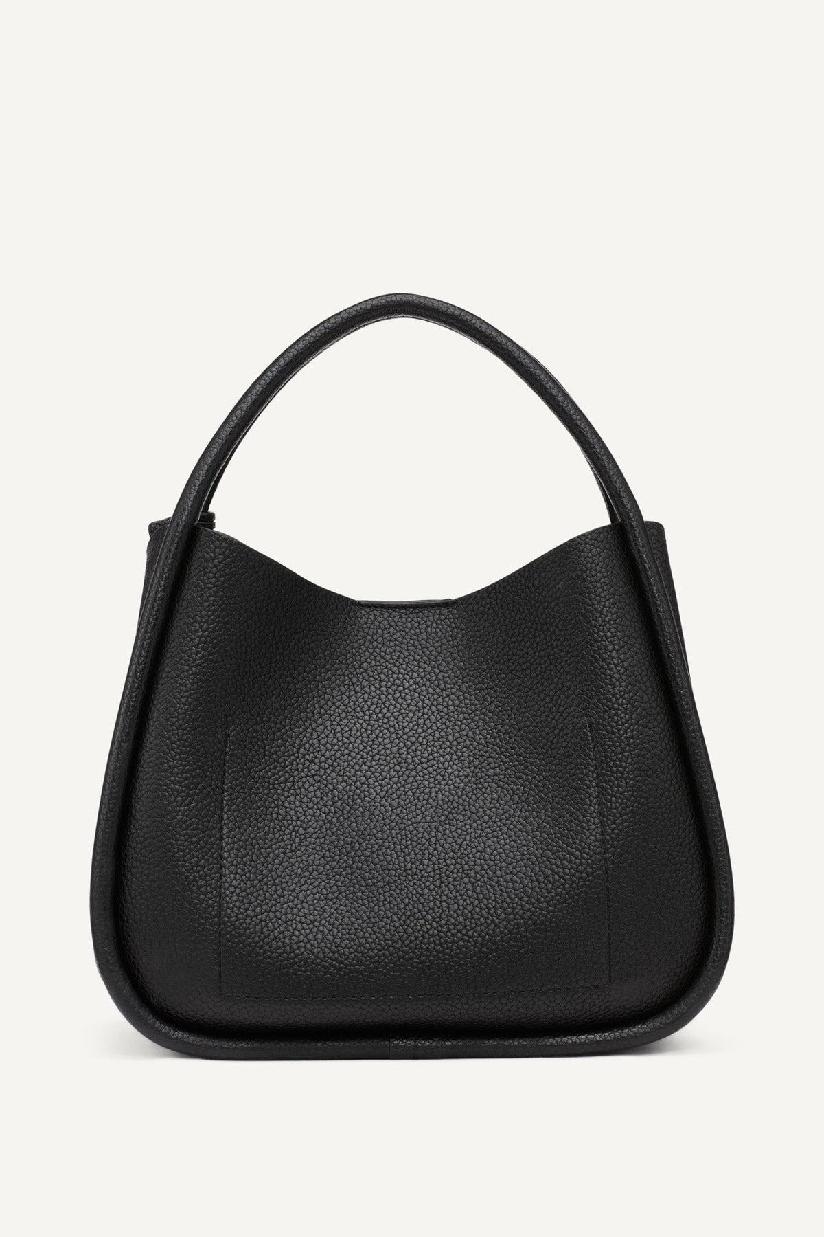 CAPRI MEDIUM HOBO BAG - BLACK/SILVER | DKNY