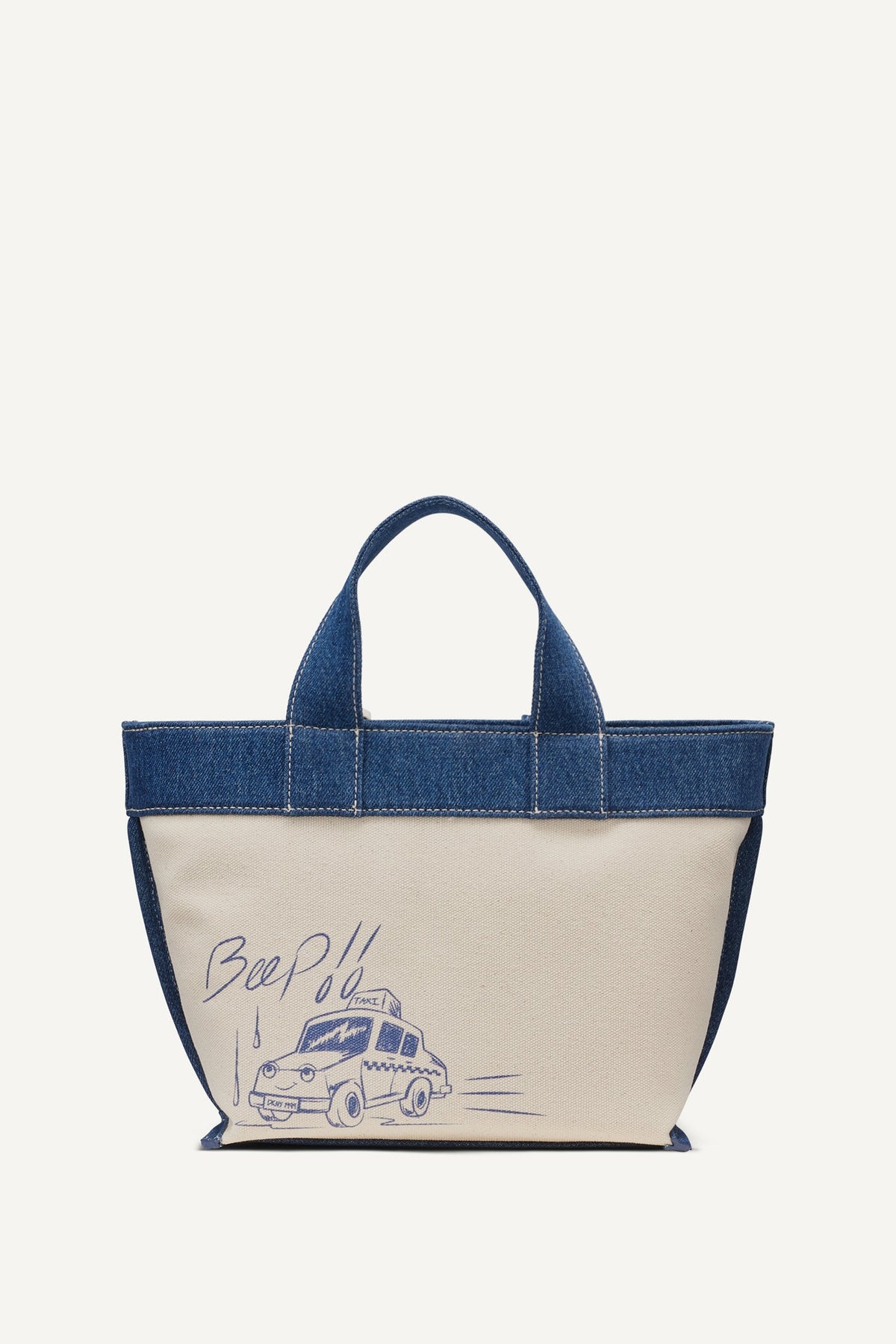 BRADY CANVAS SMALL GRAFFITI LOGO CROSSBODY BAG - Natural | DKNY