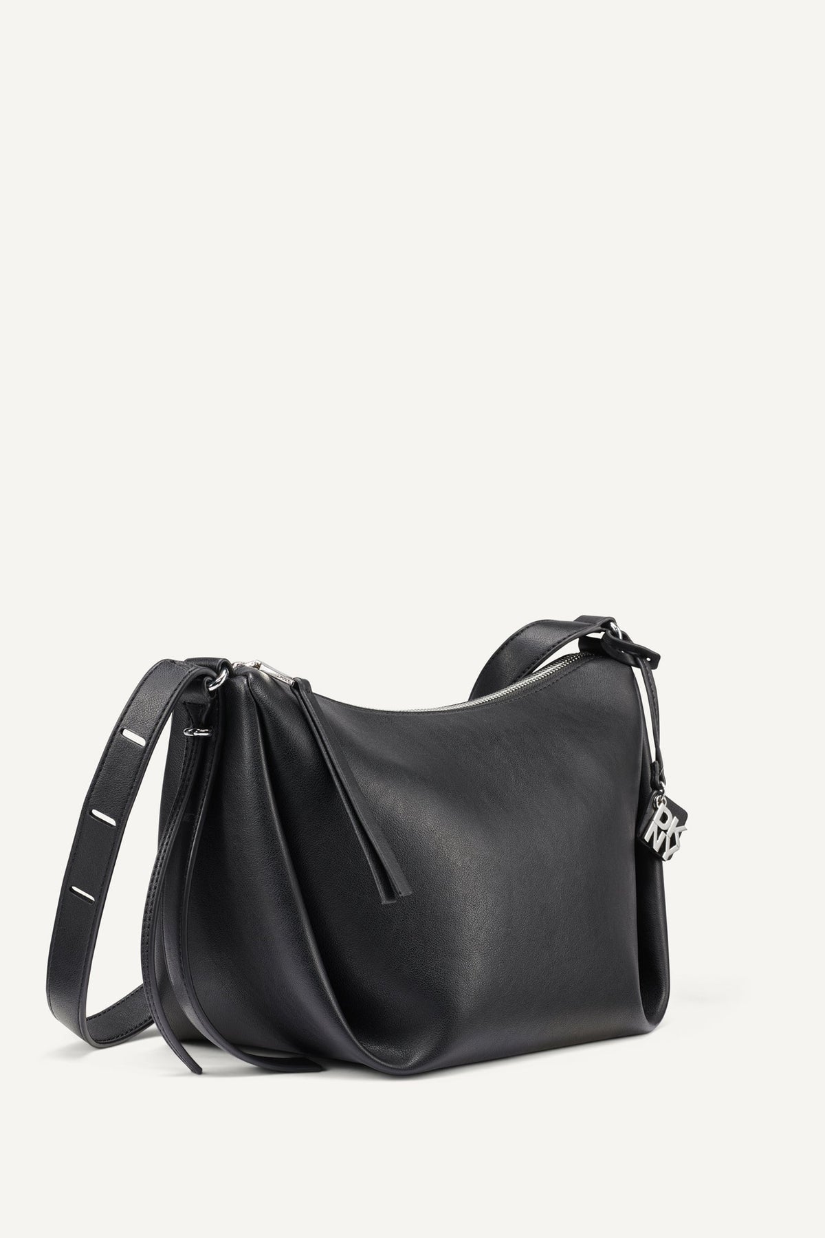ELICIA CROSSBODY BAG - Black/Silver | DKNY