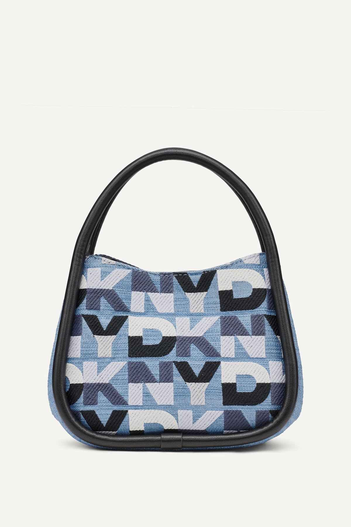 CAPRI DENIM LOGO HOBO CROSSBODY BAG - Midnight Combo | DKNY