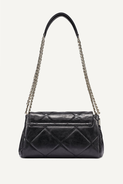SOHO SMALL FLAP CROSSBODY BAG - Coffee Bean | DKNY