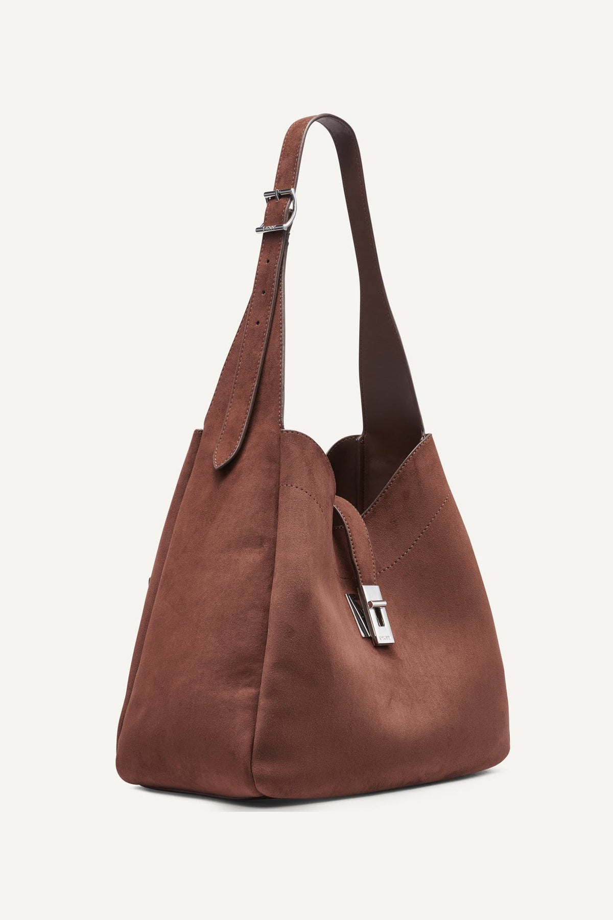 DARIA LARGE HOBO BAG - Chocolate | DKNY