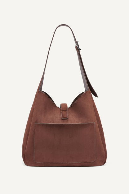 DARIA LARGE HOBO BAG - Chocolate | DKNY