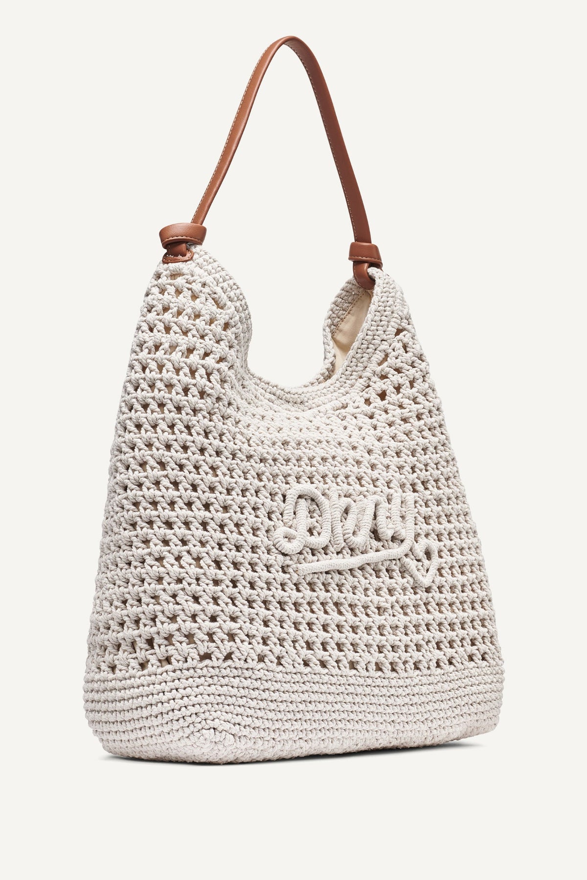 PAULA CROCHET LOGO HOBO BAG - Midnight | DKNY