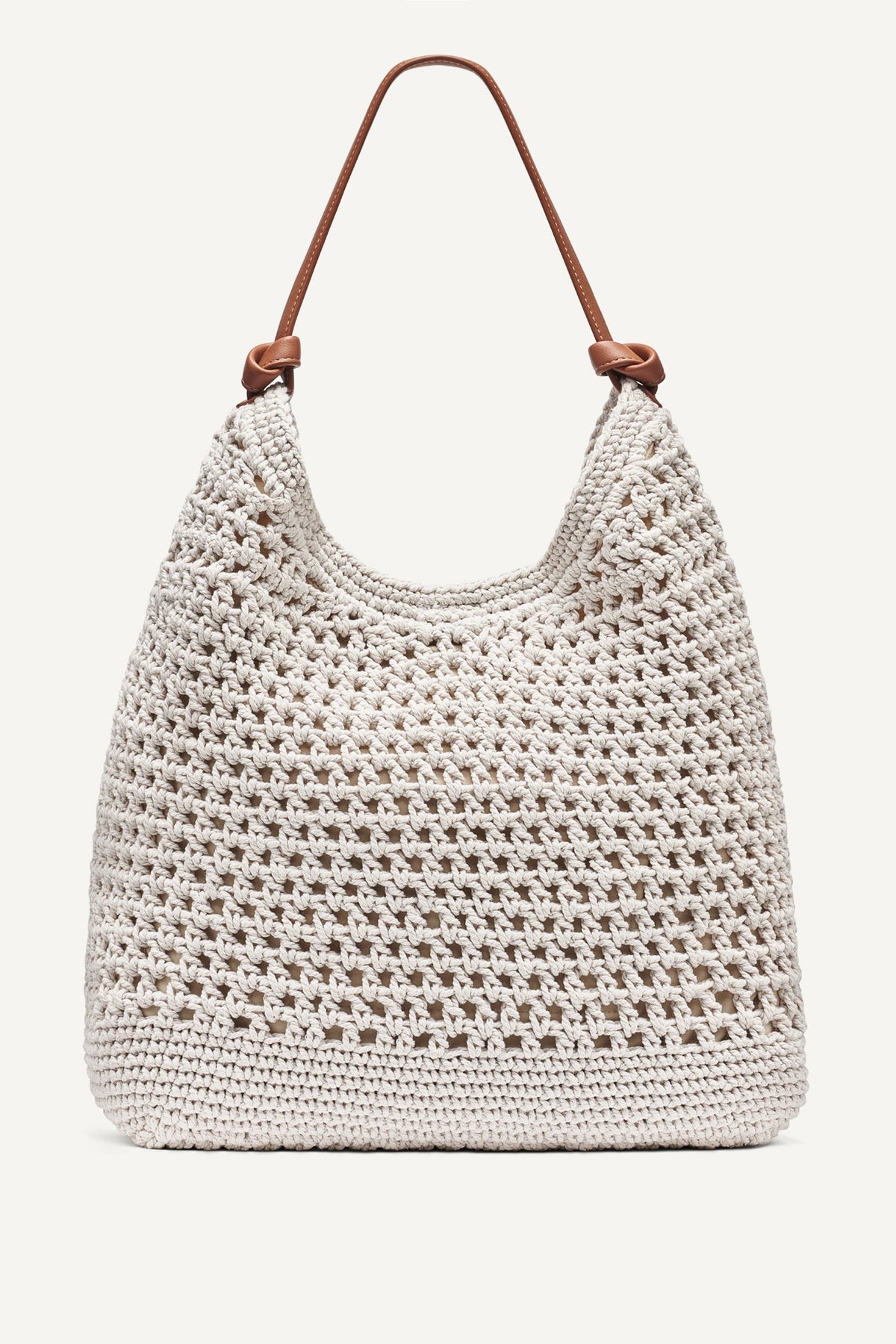 PAULA CROCHET LOGO HOBO BAG - Midnight | DKNY