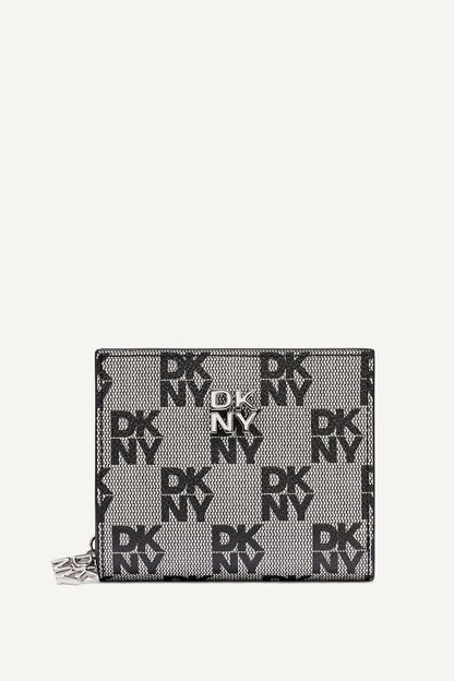 SARAH BIFOLD ZIP WALLET - Chino/Cappuccino | DKNY