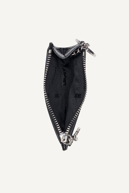 SARAH TOP ZIP CARD HOLDER - Cappuccino | DKNY