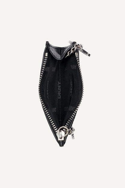 SARAH TOP ZIP CARD HOLDER - Chino/Cappuccino | DKNY