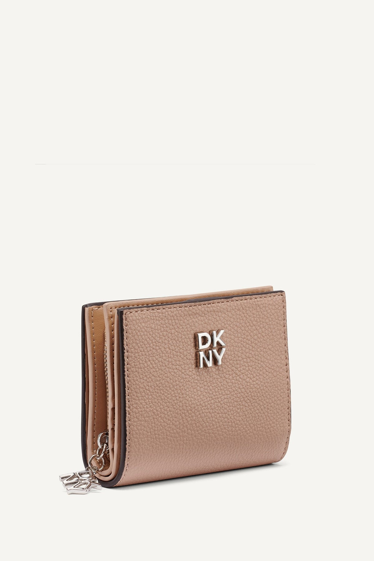 SARAH BIFOLD ZIP WALLET - Cappuccino | DKNY
