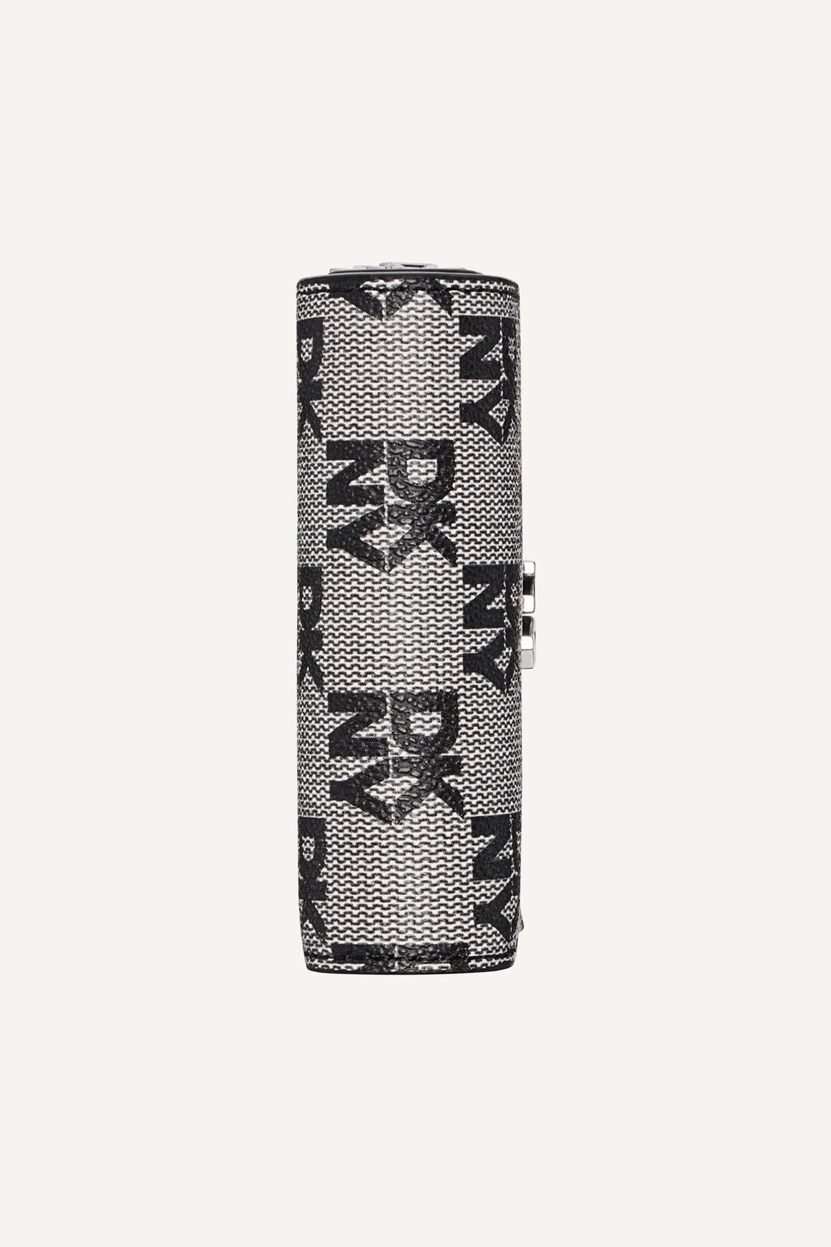 SARAH BIFOLD ZIP WALLET - Black Logo Black | DKNY