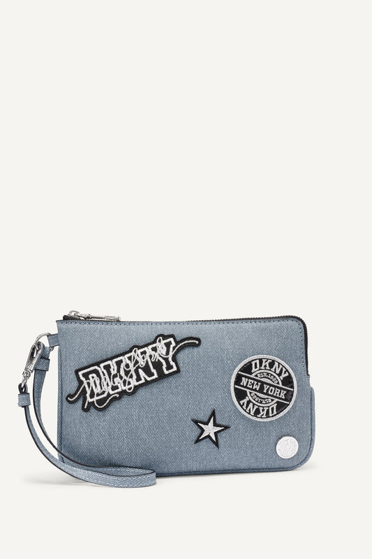 SARAH WRISTLET - Denim | DKNY