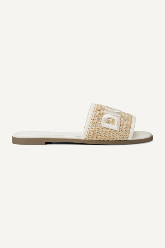 WINSLET FLAT SLIDE SANDAL - Natural | DKNY